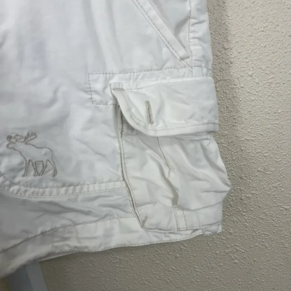 Abercrombie & Fitch Vintage Y2K Mini Cargo Shorts Womens 10 Utility